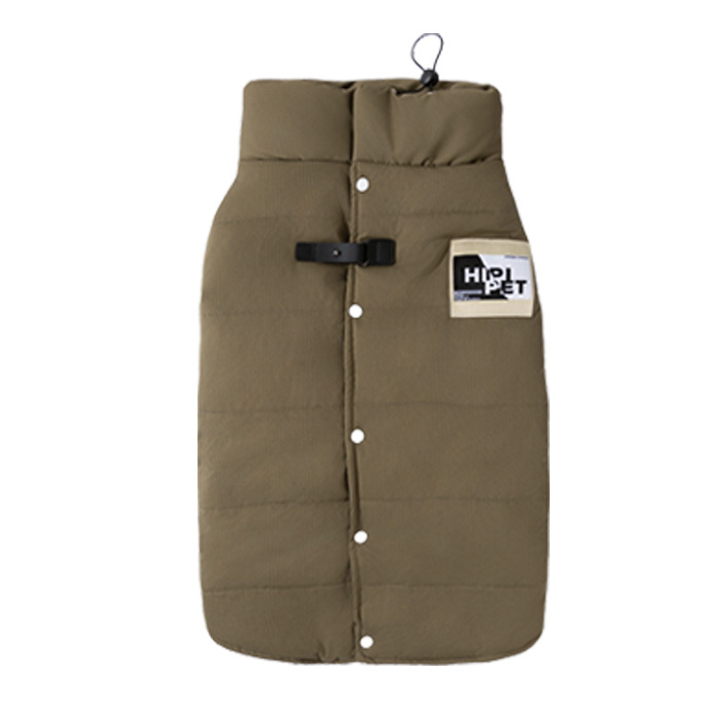 Ropa de mascotas de otoño y invierno simple marca de tela gran perro de asalto de algodón cálido chaleco de pastoreo borde ropa de perros grandes y medianos image 6