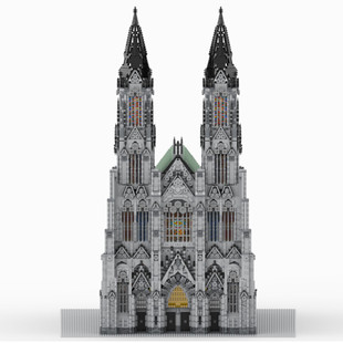 Moc-142098 Collectible Cologne Cathedral Modular Building Model 29682 Particle Count