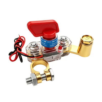 Copper, Suitable for Cars, Trucks, Car on the line of fire - transparent-housing-winged-red-handle-switch-pure-copper-with-indicator-light