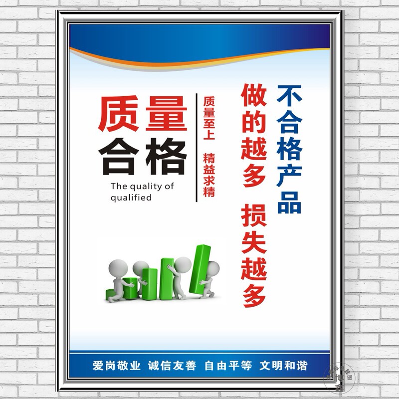 Workshop Signage Production Quality Management Slogan Kt Board Warning Sign Sign Wall Sticker Poster