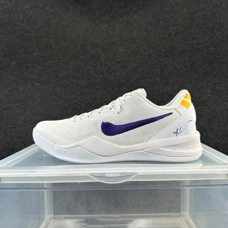高品质Kobe8科比8代复刻实战运动篮球鞋男湖人白金紫中国红全|undefined