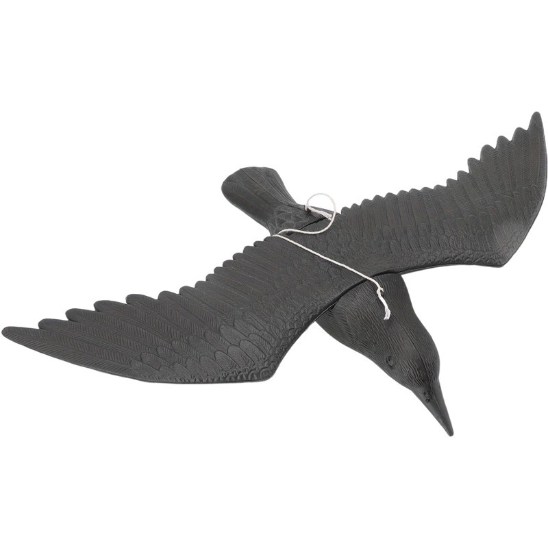 Трансграничное украшение наживки для летающей вороны, имитация пластиковой летающей вороны с крыльями