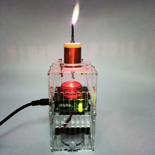 Electronic Candle High Frequency Plasma Tesla Coil DIY High Temperature Flame Teaching Kit Parts Hfsstc