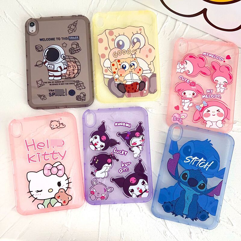 Anime Kulomi Suitable for IPADAIR13 2024 Apple Protective Case Painted Pattern Transparent Soft Case Mini4 Anime Kulomi Suitable for IPADAIR13 2024 Apple Protective Case Painted Pattern Transparent Soft Case Mini4