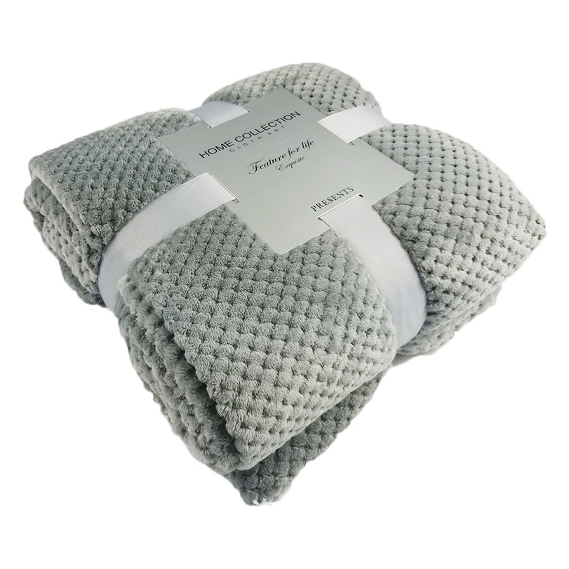 Manta de color sólido manta de malla de terciopelo de coral manta de franela manta de sofá manta de terciopelo Beibei manta pequeña manta a cuadros de piña para mascotas