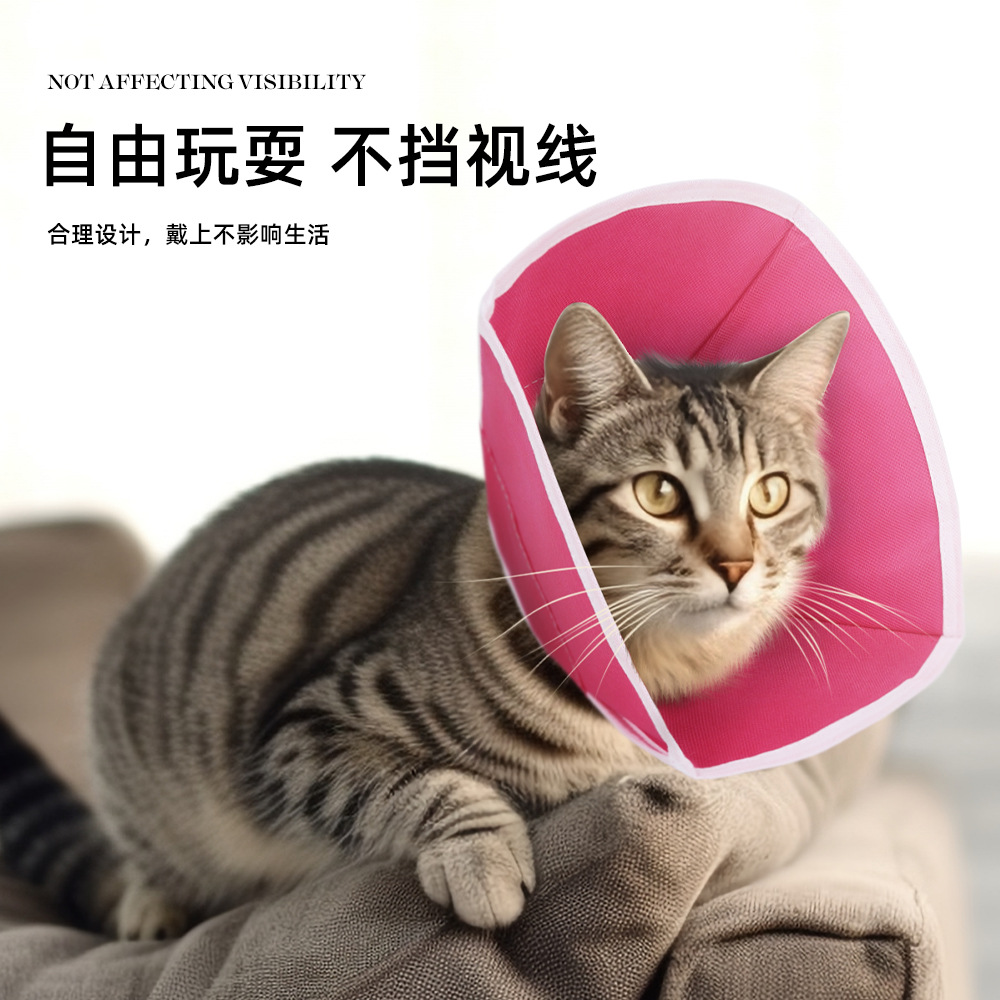 Especial transfronterizo para el casco de protección para mascotas de anillo de Elizabeth, collar de perro anti-lamiendo de gato de anillo de Elizabeth al por mayor