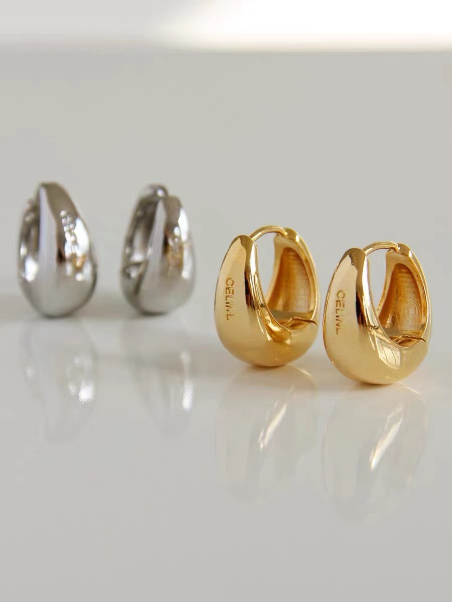 15g Weight Earrings Event & Party Supplies 1 Pair Simple Style Solid Color Metal Plating Women's Earrings