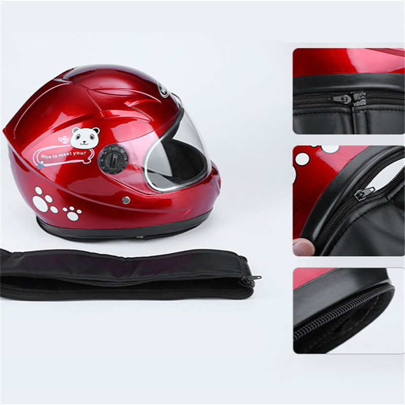 Black Electric Car 3-8 Year Old Children's Helmet Winter Cartoon Safety
