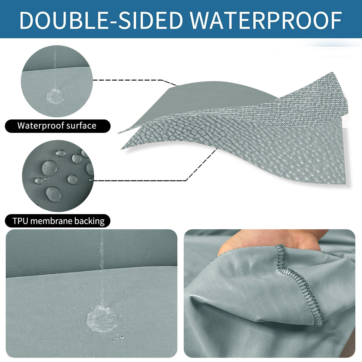 Amazon transfronterizo TPU película impermeable seda seda sofá cojín cubierta de sofá elástico al aire libre cubierta de sofá