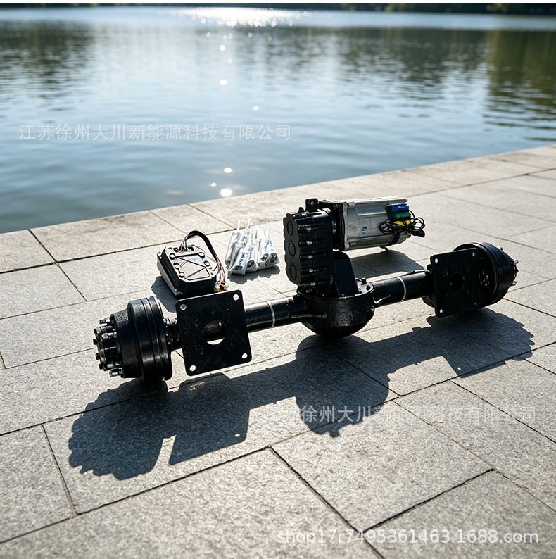 Heavy-duty six-hole suspended rear axle with high-power AC motor, six-hole suspended rear axle, heavy-duty vehicle axle