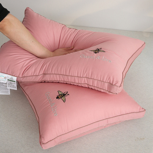 Hilton 5-star hotel pillow cotton soybean fiber pillow core hotel household cervical spine protection single person pillow wholesale 