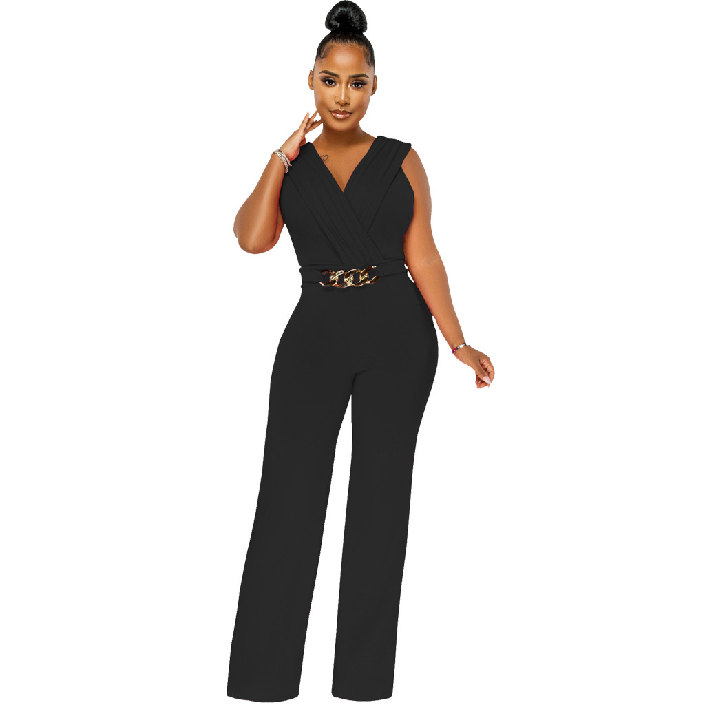 Women's Casual Daily Bodysuits Casual Streetwear Geometric Full Length Jumpsuits display picture 16