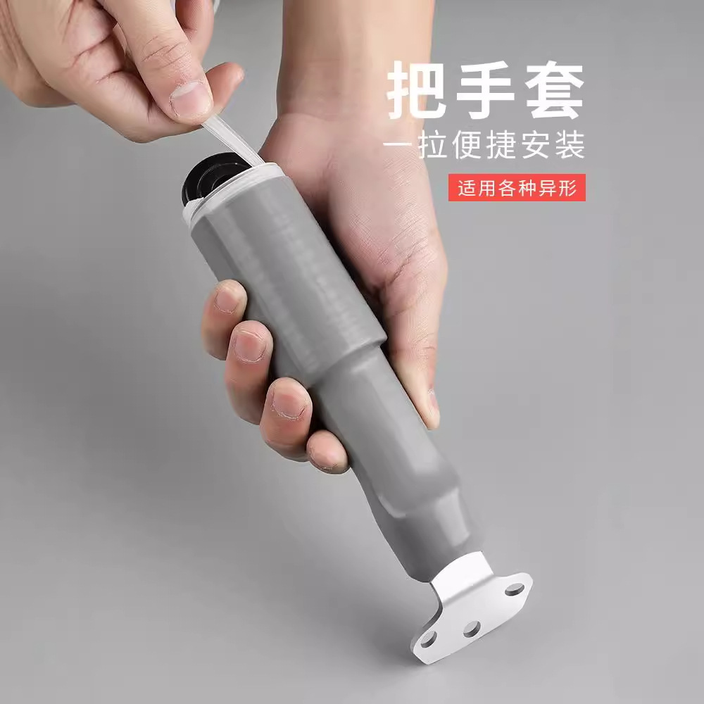 고온 실리콘 와인딩 팟 빙 대형 스푼 핸들 커버 WOK 핸들 방열 커버 평평한 바닥 냄비 삽 방지