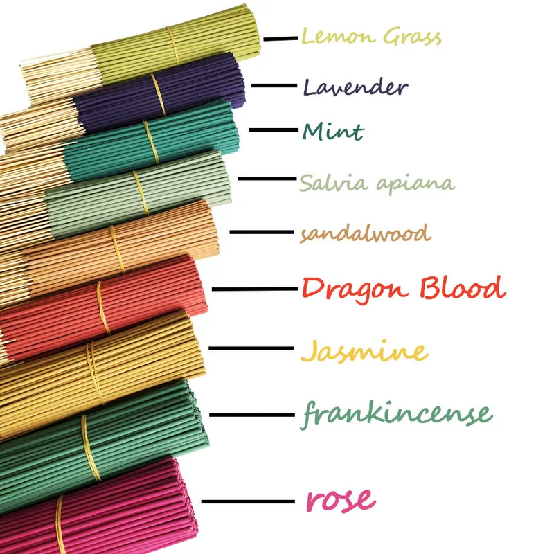 24/73/170 aromatherapy sticks, cross-border household bamboo stick incense, various flavors, optional quantity, can be customized with temu labeling