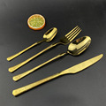 加工定制不锈钢金色刀叉勺餐具套装家用酒店牛排刀叉甜品勺水果叉