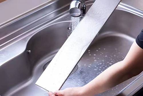 Japan Amazon new product 201 stainless steel retractable exhaust stove baffle gas stove fume baffle ultra-thin