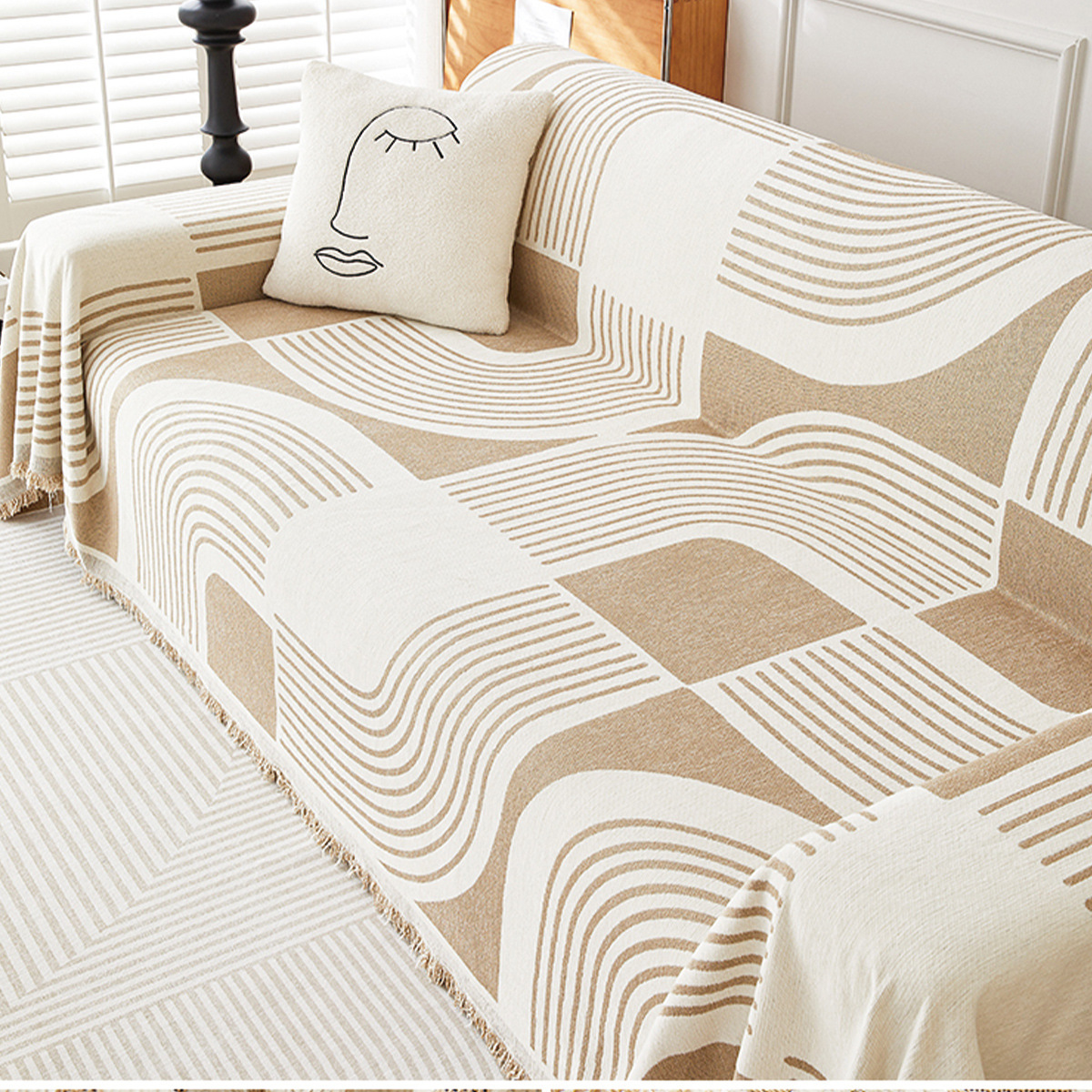 Funda de sofá universal para todas las estaciones, tela suave de alta calidad, diseño elegante transfronterizo