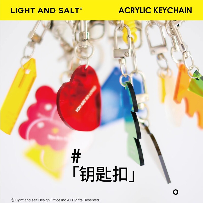 Color acrylic key chain animation batch custom cartoon pendant millet hanging decoration text diy to figure custom