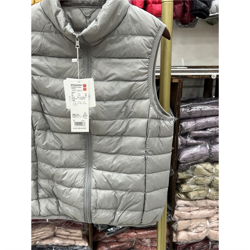 Youjia2025 otoño y invierno chaqueta de pluma ligera de caballo corto 90 chaleco blanco pluma de pluma de tamaño grande ocio versátil
