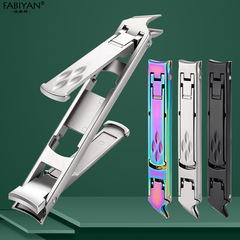 new pattern fold Nail cutters originality Dual use Nail clippers High-end Stainless steel nail clippers Nail enhancement Splash suit