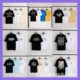 Cross-Border Export Wholesale Amri Dragon Pattern Letter Floral Print Casual Loose Short-Sleeved T-Shirt for Men and Women in Summer