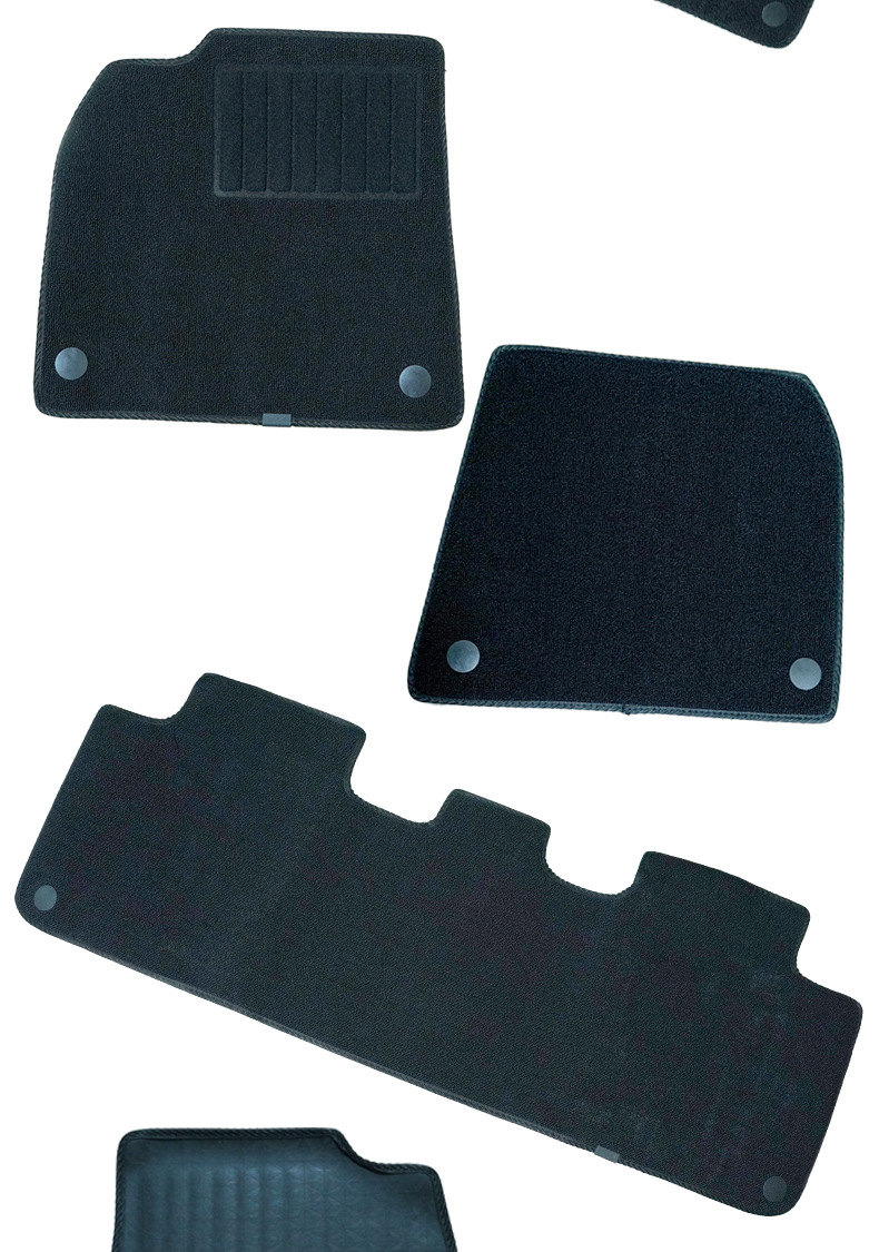 Car Floor Mats for Tesla Model Y/3, Upper Layer Carpet for Driver and Passenger Rear Seats, Wear-Resistant Replacement Carpet Surface