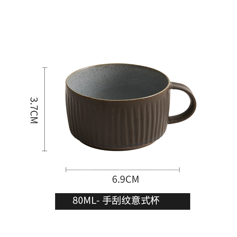 Cafetera de mano de cerámica Filtro inglés para el hogar Juego de taza de filtro de café retro Dispositivos de café por goteo Regalos