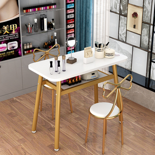 Manicure Table and Chair Set Single Double Economical Manicure Table Simple Three-Person Internet Celebrity Manicure Table Package