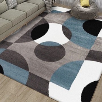 Amazon Modern Wave Circle Design Area imitación cachemira hogar sala de estar dormitorio alfombra grande mesa de centro sofá alfombra