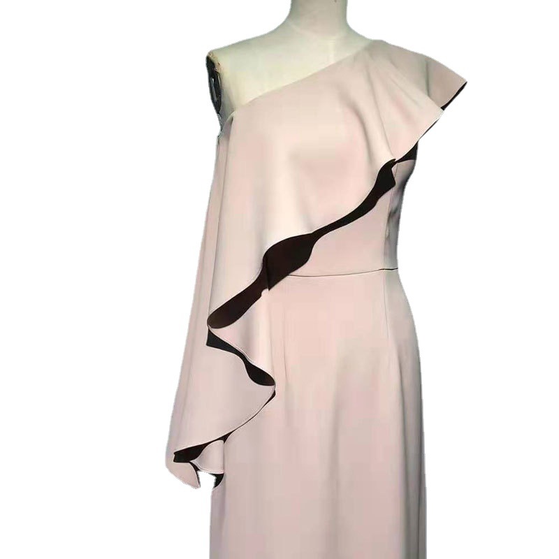 El Comercio exterior europeo y americano Amazon AliExpress desea vestido de noche de las mujeres un hombro vestido de noche de fiesta simple elegante image 5