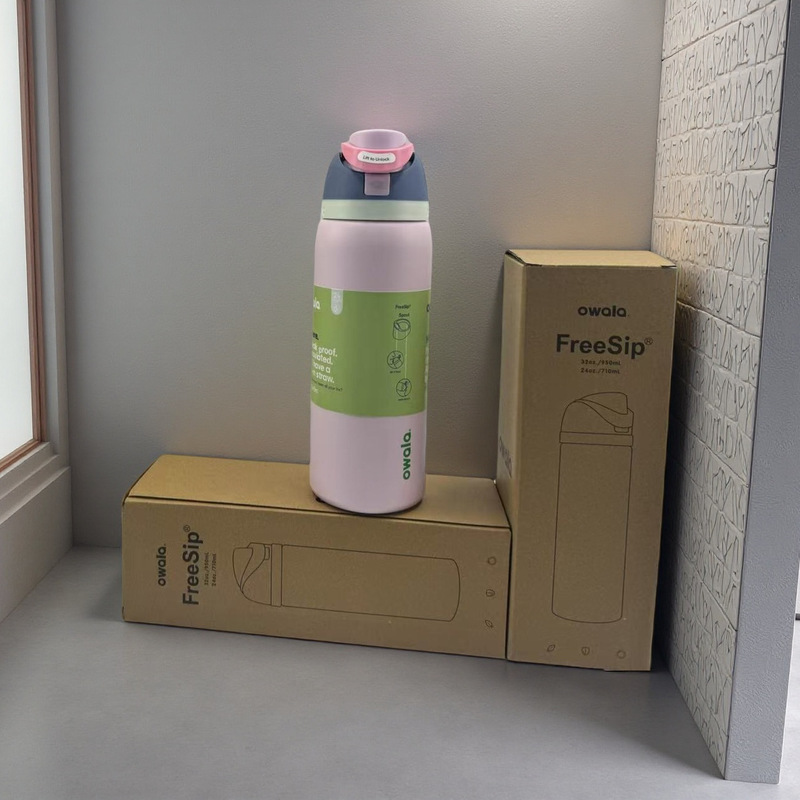 新款Owala32oz24oz运动水壶304不锈钢保温杯户外便携手提式双饮杯|undefined