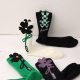 Spring and Autumn Socks Women's Socks Original ins Trendy Mid-Socks Bowknot Three-dimensional Flower Cotton Socks Checkerboard Rabbit