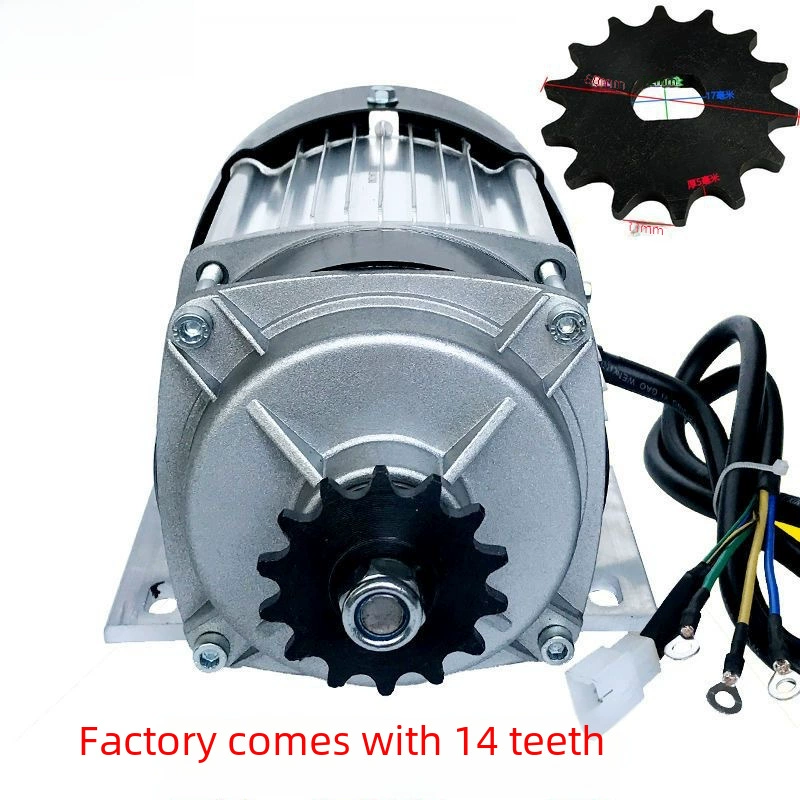 Электрический трёхколёсный бесколлекторный двигатель, 60V, 550W, 800W