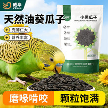 虎皮鹦鹉饲料鸟食零食小黑瓜子生葵花籽中小型鹦鹉仓鼠营养粮食
