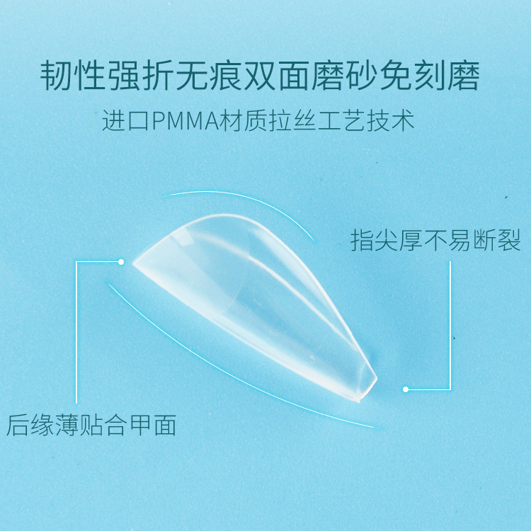 Short Square and Round Nails, Traceless, Ultra-Thin, Scratch-Free, Full and Half Stickers, Wearable Nails, Removable Nail Patches for Nail Salons