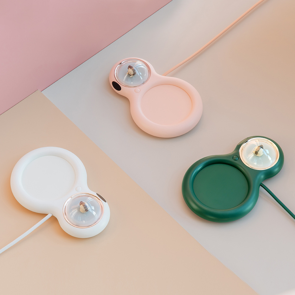 定制智能双糖暖杯垫暖暖杯智能恒温杯垫55度咖啡牛奶加热桌面杯垫