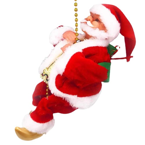 European Christmas Electric Climbing Bead Santa Claus Home Children Electric Toy Christmas Gift Decoration