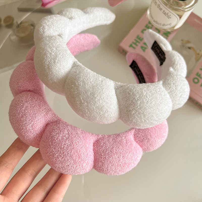 Esponja diadema accesorios para el cabello horquilla femenina invierno alta Cráneo presión superior lavado de cabello diadema Internet celebridad 2023 nuevo paquete de cabello tocado