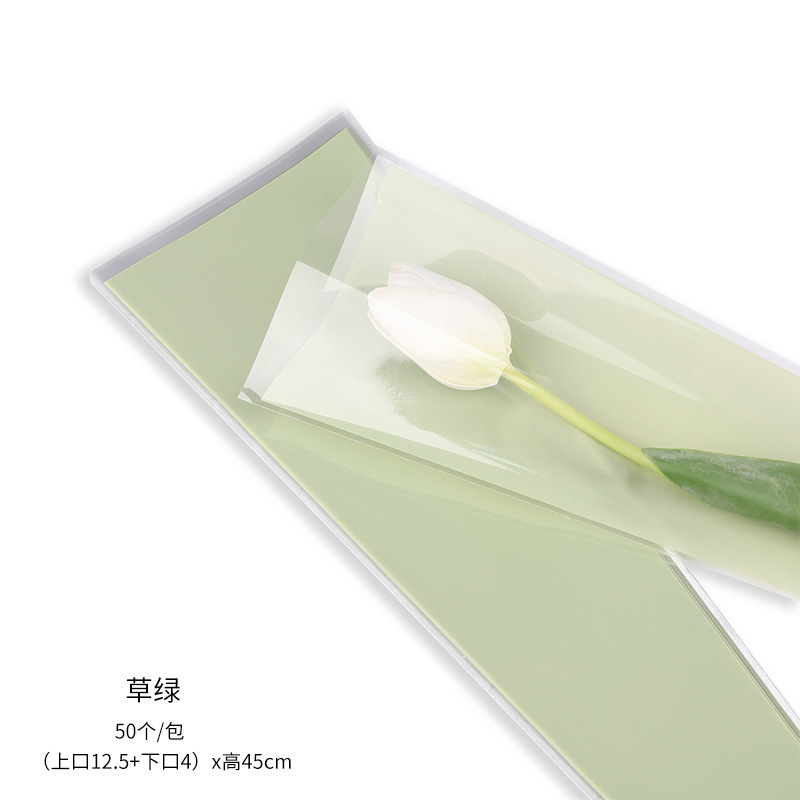 (procesamiento personalizado) macarón de color sólido bolsas de paquete de flores materiales de embalaje