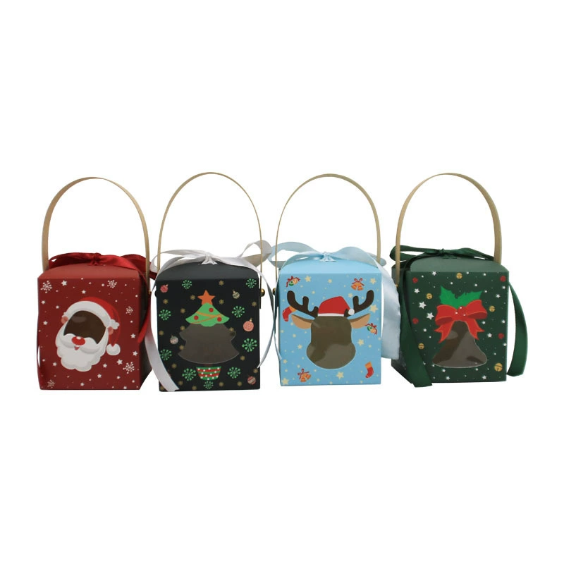 Рождественский Подарок Сочельник Портативный Пинг Фрукты Подарочная Коробка Сочельник Коробка Конфет Цвет Рождественское Яблоко Коробка 3