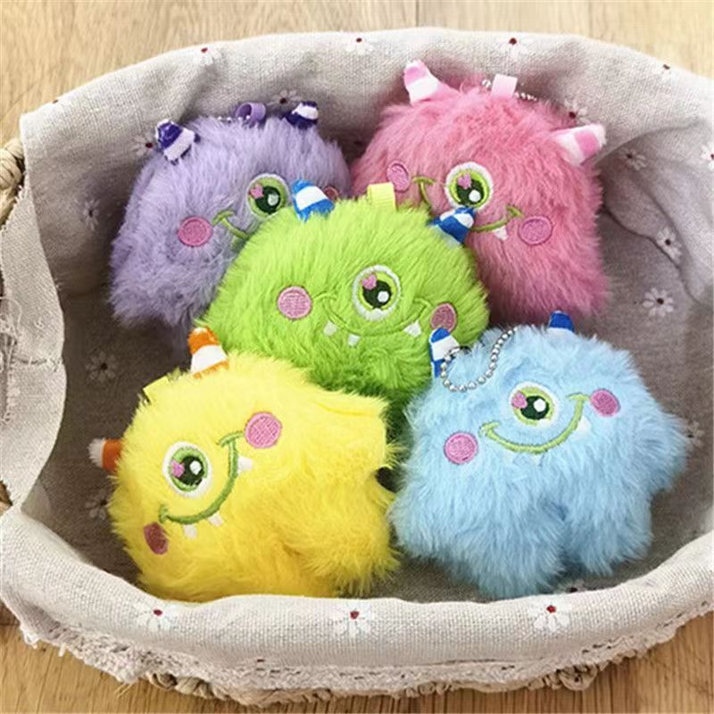 La celebridad de Internet transfronteriza ins monstruo de ojos grandes llavero estúpido bestia de un ojo colgante de felpa Luo Xiaomin mismo colgante de bolsa de estilo