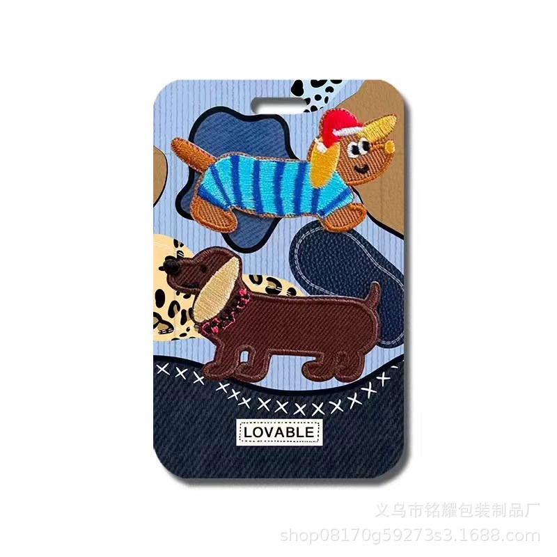 카우보이 닥스훈트 카드홀더