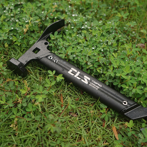 CLS outdoor mini hammer multi-functional stainless steel aluminum alloy handle camping tent canopy floor nail hammer