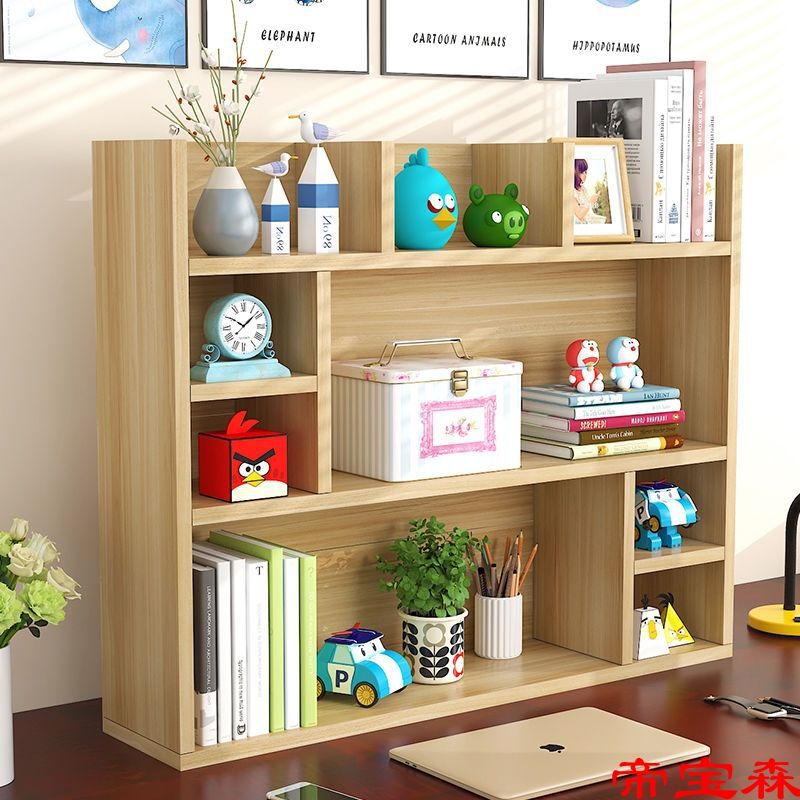 bookshelf simple and easy Table children student desktop bookshelf Shelf Office desk Storage dormitory Small cabinet