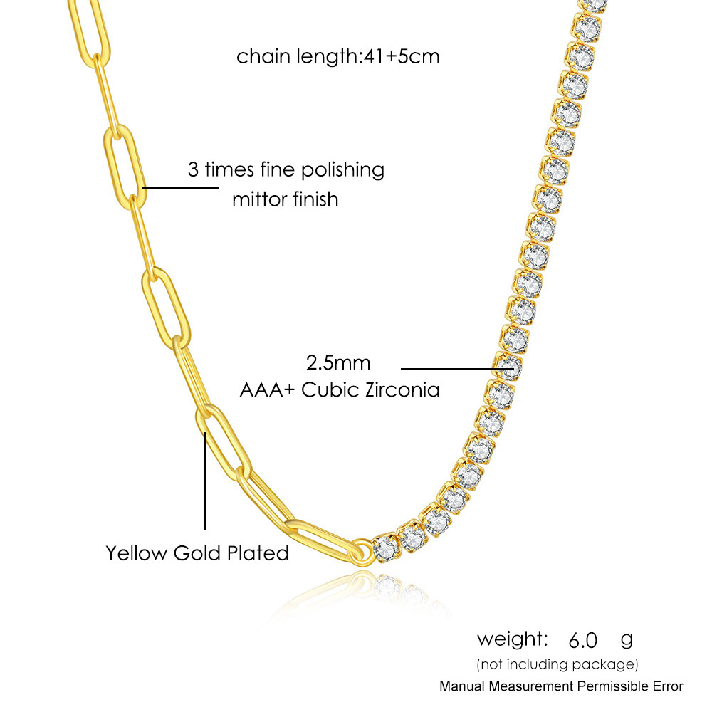 6g Weight Zircon Inlay Material Bracelets, Earrings, Necklace Classification Jewelry Set Quantity Daily, Shopping Occasion Copper Material Geometric Pattern Women's Gender Plating, Inlay Design Elegant Style Elegant Lady Geometric Copper Zircon Bracelets Earrings Necklace In Bulk 1