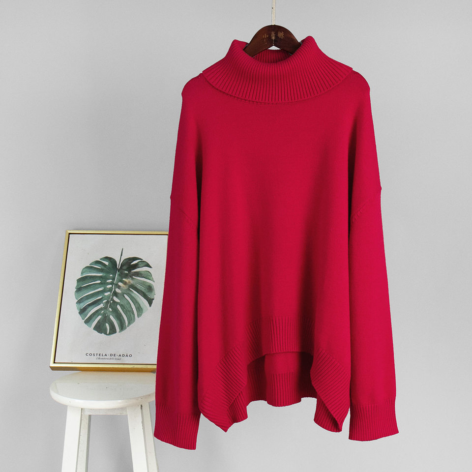 Bộ đầm áo len cổ cao dài tay phối chân váy dài dệt kim form rộng nữ — 50% Visco, 30% Polyester, 20% Nylon, Màu trắng be, Màu xanh lam, Màu xám chi tiết 29