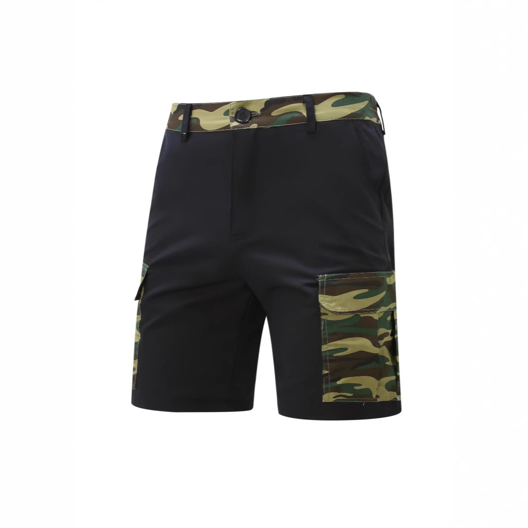 Cross-border 2025 New Cotton Work Shorts For Men, Multi-pocket American-style Knee-length Shorts, Summer Japanese Style,_mkmklike.com