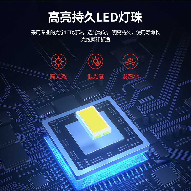 led球泡批发三防灯泡 家用e27螺口A泡DOB塑包铝 3W5W照明节能灯泡