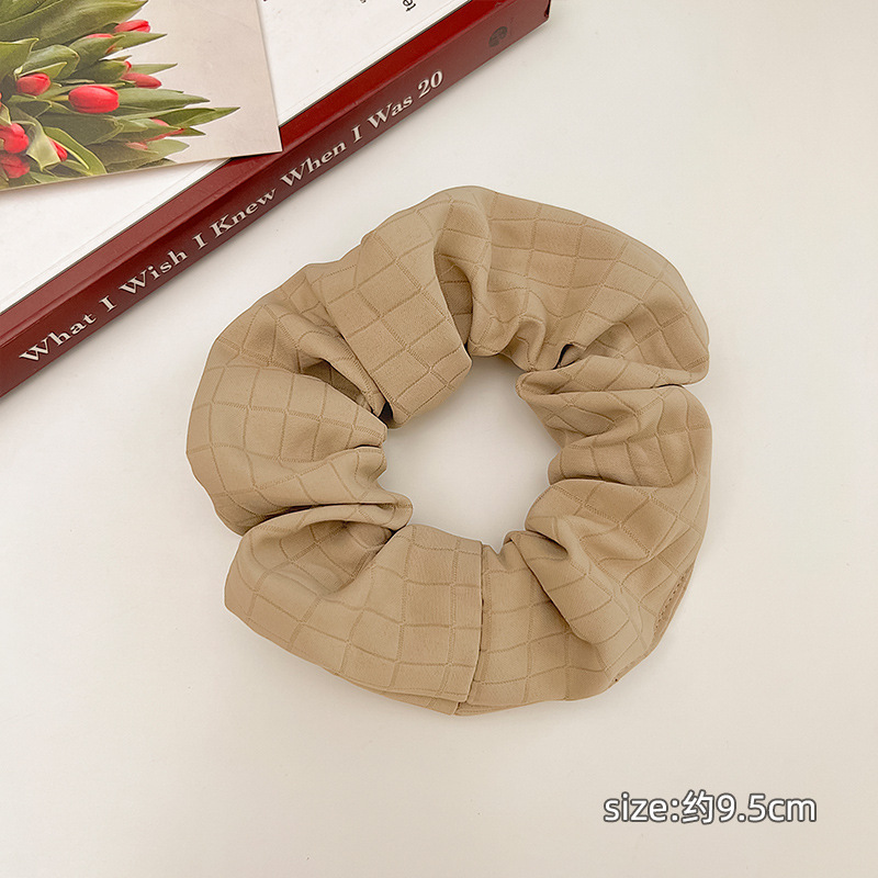 Lazo retro, lazo para el cabello de intestino grueso, cuerda para el cabello de alta elasticidad para mujer, cuerda para la cabeza simple y versátil, tocado de goma de temperamento