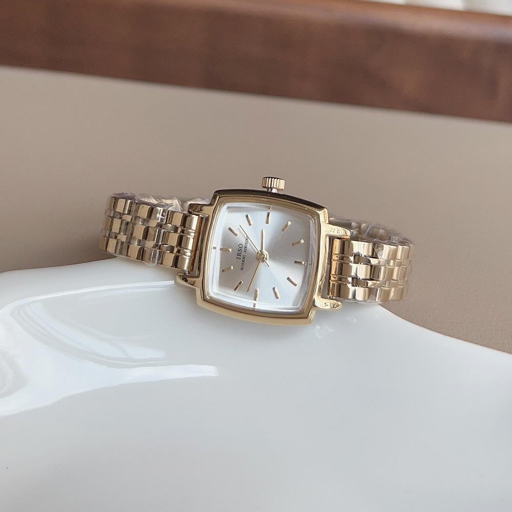 IBSO Square Steel Band 1069 Small Dial Design Light Luxury Fashion Watch_voghion.com